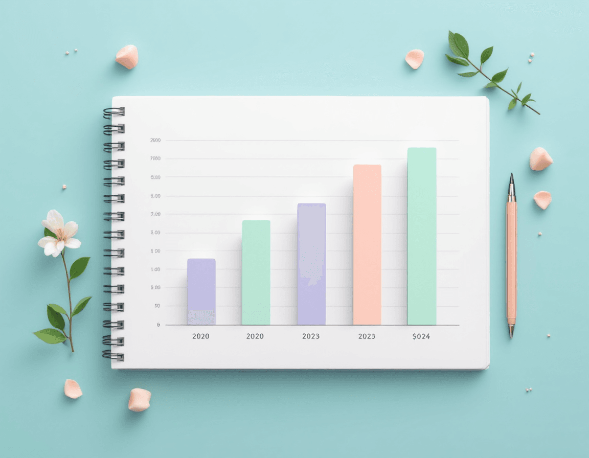 A colorful graph showing cost savings from digital loyalty card implementation.